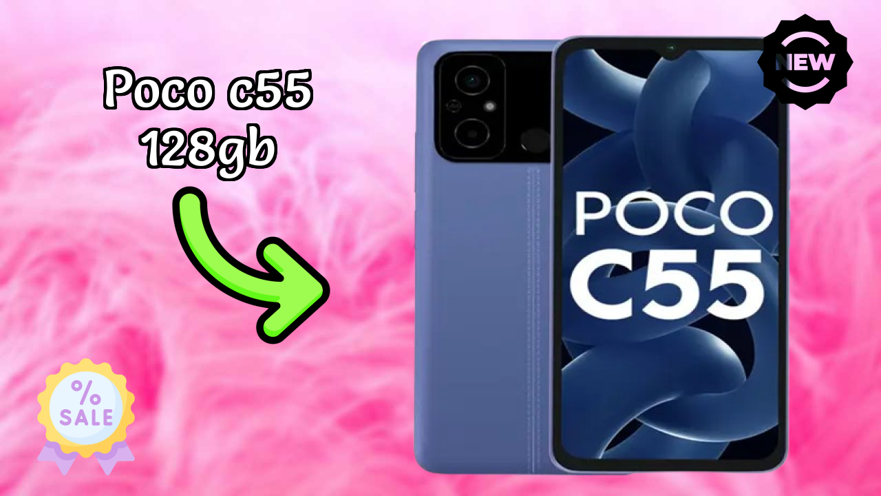 POCO C55 128GB Display Technology: IPS LCD Quality