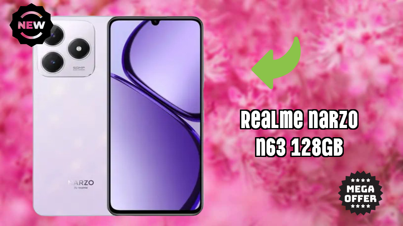 Realme Narzo N63 128GB Display Technology: 6.74 Inches (17.12 Cm) Screen